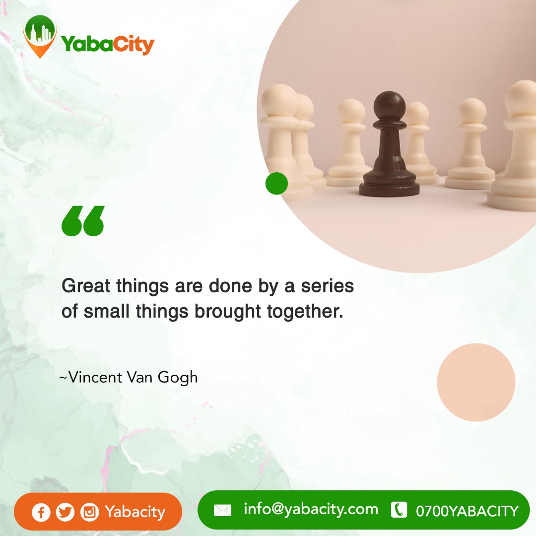 YabaCity1's tweet photo. Keep trying everything you can. You'll be amazed at how much you have achieved in a short while.

#monday #patience #inspirational #motivation #mondaythoughts #MondayMotivation #yabacity #yaba https://t.co/0VSvPPvupu
