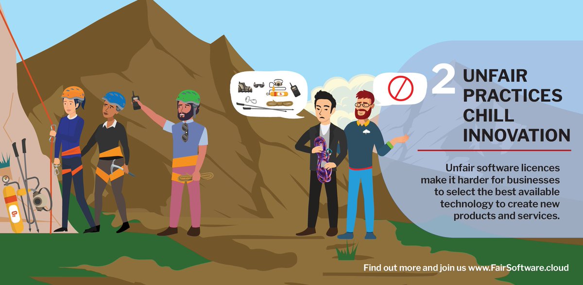 FairPrinciples's tweet image. The #FairSoftware Principles also help boost innovation, helping ensure a vibrant digital sector. Tackling the abusive practices of software gatekeepers is essential to level the playing field for cloud-based services in Europe!