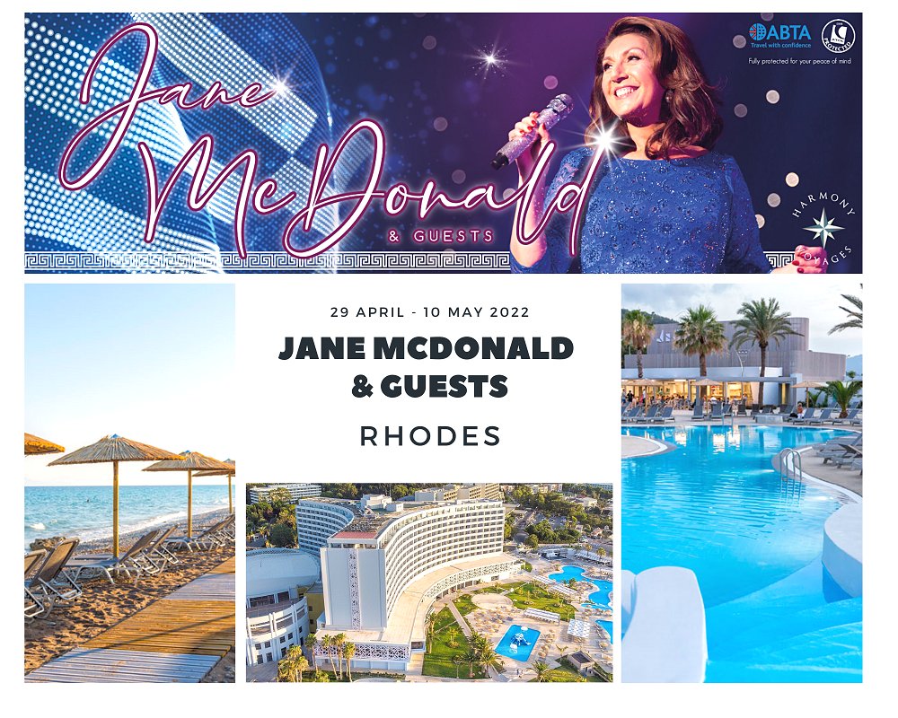 TheJaneMcDonald's tweet image. Booking is now open to join Jane McDonald as she performs her spectacular show at the Akti Imperial Deluxe Resort on the beautiful island of Rhodes in May 2022.  Click the link for more information and booking details &amp;gt;  
ow.ly/TttK50ErNZ5