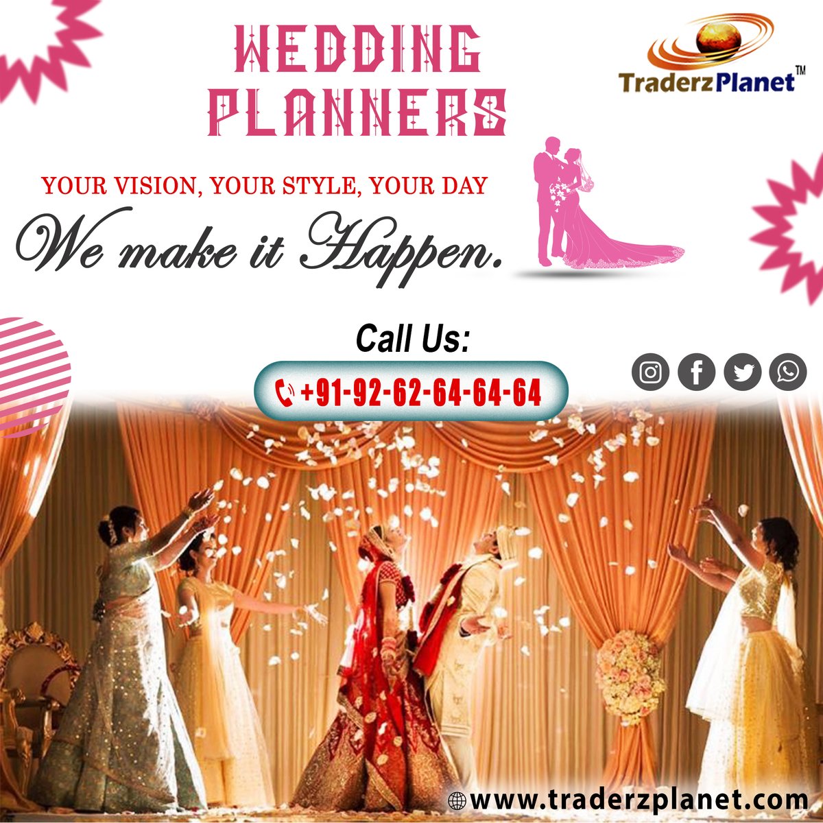 An occasion that makes History.
#weddingplanners #weddingplannerlife #weddingplannerjakarta #weddingplannermalaysia #weddingplannerbandung #weddingplannervenezuela #weddingplannerbali #weddingplannerkl
Anything Anytime Anywhere You Want-Only One Call 92-62-64-64-64