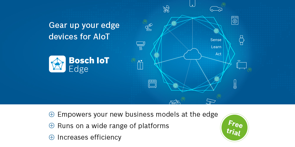 Enable your devices for #AIoT with the new Bosch IoT Edge, covering connectivity, container management & update functionalities. Available for various devices from small microcontrollers to powerful edge nodes bit.ly/36tUC18