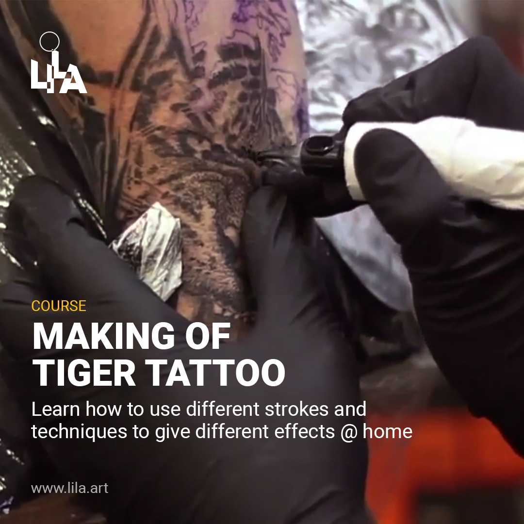 LILAaliens's tweet photo. Learn to make Hyper-Realistic Tiger Tattoo using different needles &amp; hand motions. Get tips &amp; tricks from the best, Sunny Bhanushali.
Subscribe today to watch the full video at https://t.co/gCtRilDC6S
#lila #tattooartist #tattoo #tattooart #tattoostyle #portraitart #Onlineclass https://t.co/iKW17vnZua