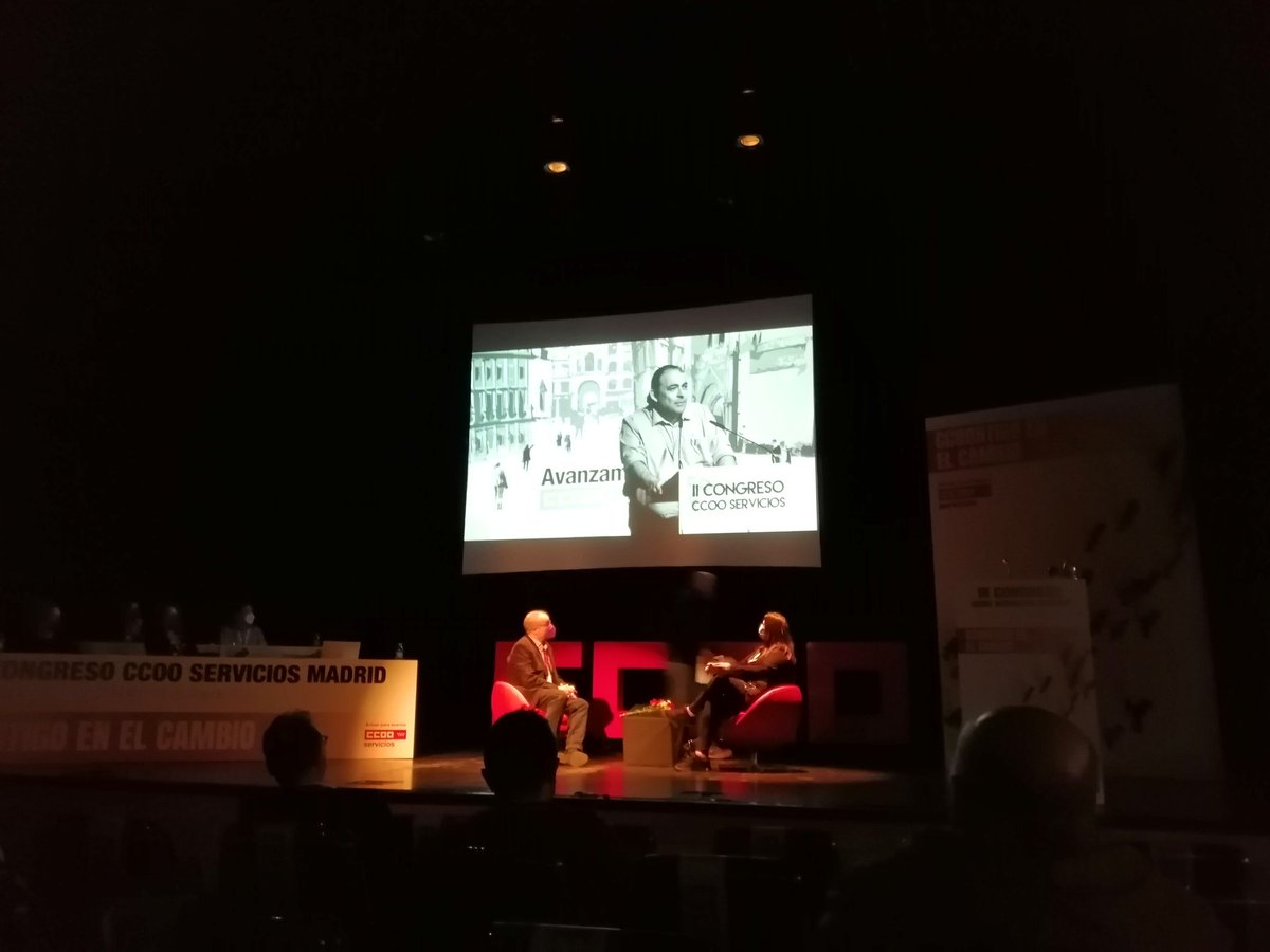 Homenaje a Miguel Periañez en el III Congreso CCOO Servicios Madrid <a href="/CCOOServMad/">Federación de Servicios CCOO Madrid</a>