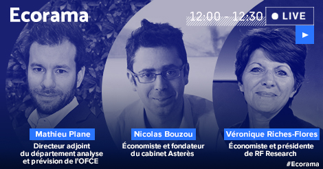 Ne manquez pas à 12h le live #Ecorama ! Aujourd'hui nous recevons <a href="/MathieuPlane/">Mathieu Plane</a> (<a href="/ofceparis/">OFCE</a>) - Pourquoi les français gagneraient tous à dépenser leur épargne... -, <a href="/nbouzou/">Nicolas Bouzou</a> (<a href="/asteresinfo/">Asterès</a>), et, @richesflores (RF Research) bit.ly/1TwHkDV#xtor=C…