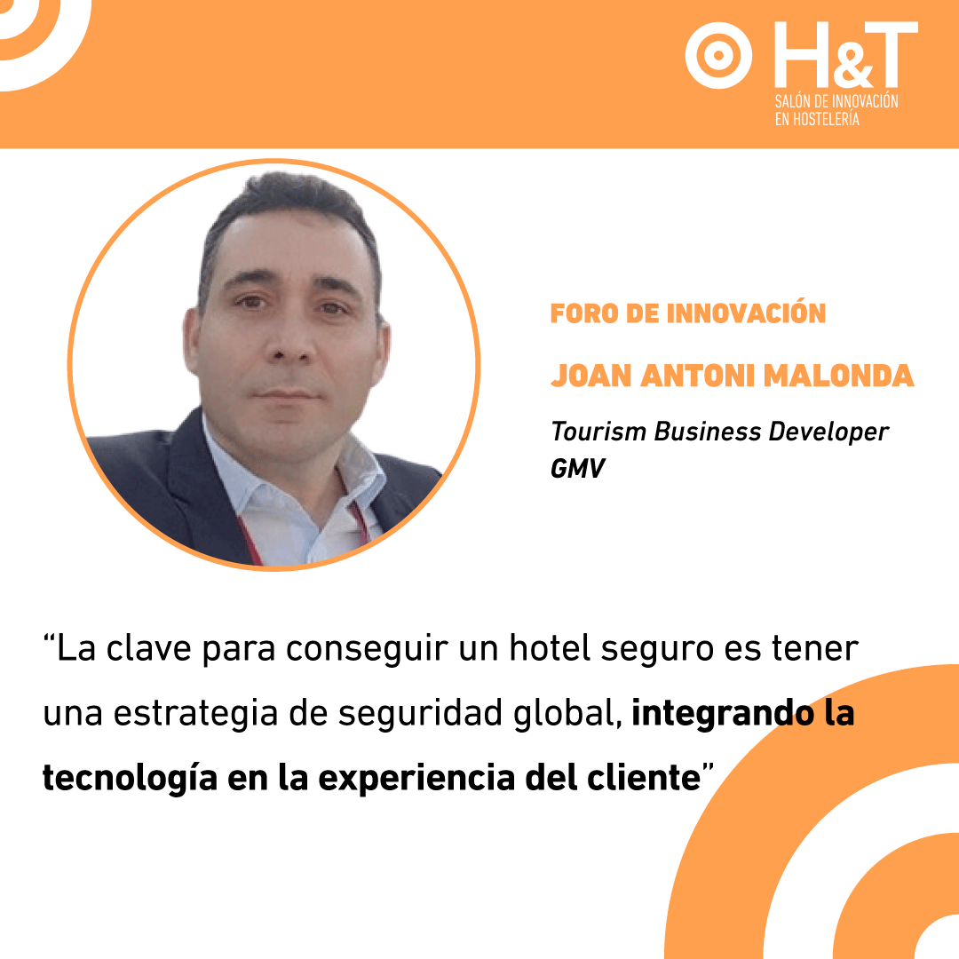 infoGMV_es's tweet photo. Joan Antoni Malonda @jamalonda, Tourism Business Developer de GMV, participa en el panel de expertos de H&amp;T INNOVA, con la ponencia “#Ciberseguridad, la vacuna para un #TurismoSeguro”.
📅 28/04 12:30h
https://t.co/EpXZLJah78
#HyT21 #HyTInnova #HotelesSeguros #Confianza https://t.co/ZV352UCcPm