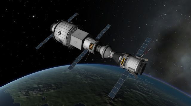 Первая космическая станция на орбите