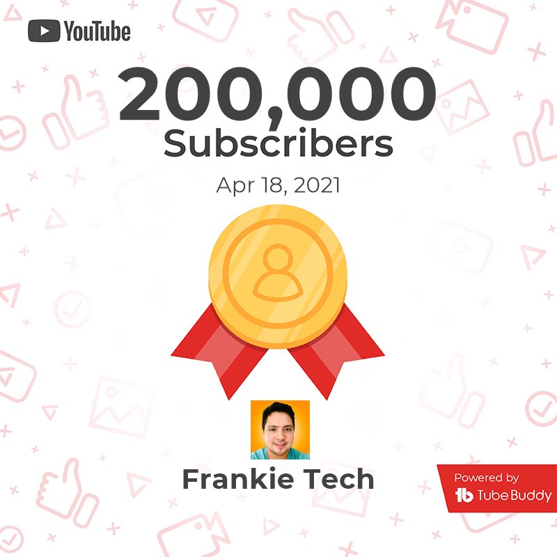 frankie_tech's tweet image. I never imagined nearly 3 years ago that I’d be able to create an amazing venue to share my passion for tech while building an incredible community of fans who would watch. For all of you who #JustKeepSwimming with me, now and always, thank you SO MUCH! #200ksubscribers #Thankful