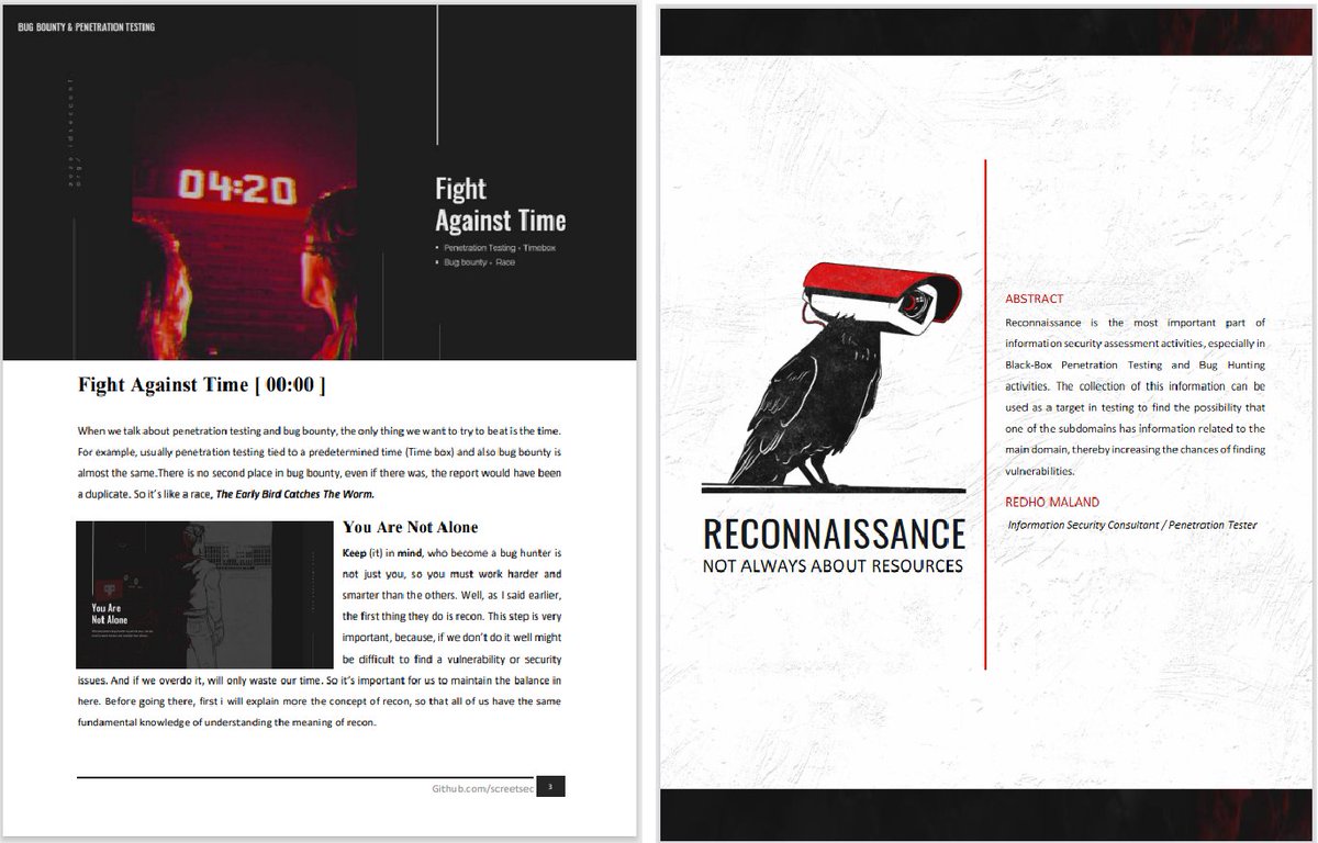 Edo Maland (@screetsec) on Twitter photo Hi folks, I would like to share a free ebook about my recon workflow, tools, POV, & some idea. Leastwise, this might work & help to increase the effectiveness when doing pentest, red team & bug hunting. Thank & hope you like it, download on s.id/zZ5-B
#bugbountytips Hi folks, I would like to share a free ebook about my recon workflow, tools, POV, & some idea. Leastwise, this might work & help to increase the effectiveness when doing pentest, red team & bug hunting. Thank & hope you like it, download on s.id/zZ5-B
#bugbountytips