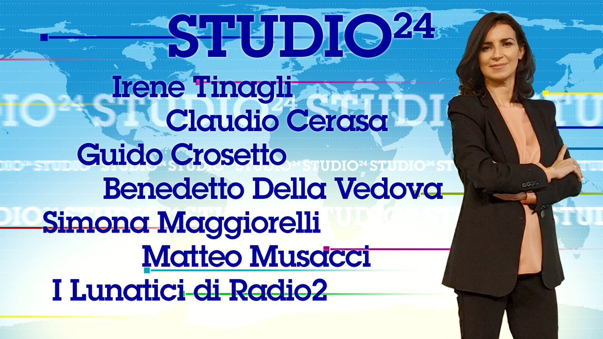 Vi aspettiamo a #Studio24, alle 9:45 su <a href="/RaiNews/">RaiNews</a>, con i nostri ospiti per parlare di:

#vaccini #vaccinazioni #COVID19 #COVID #passaportovaccinale #passvaccinale #Draghi #ristori #sostegni #imprese #lavoro #economia #politica 

Conduce <a href="/GiorgiaRomb/">Giorgia Rombolà</a>