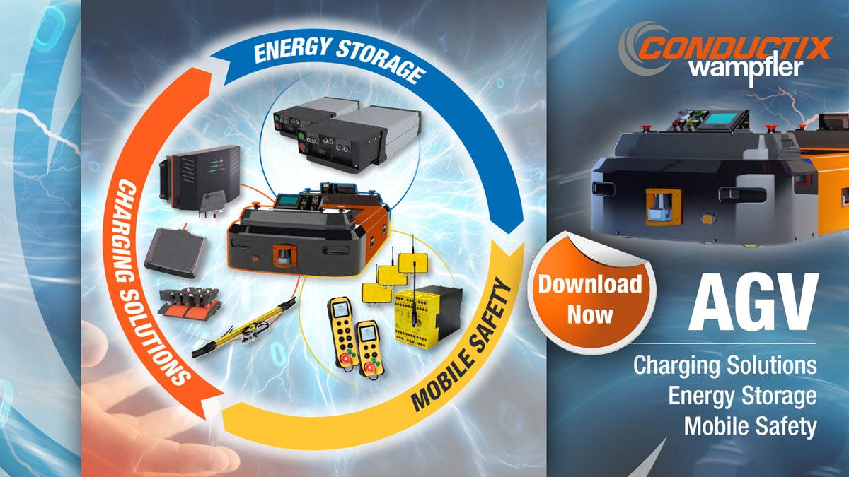 CxW_Global's tweet image. Reduction of complexity – this is the key advantage of the Conductix-Wampfler solution range for #AGVs and #AMRs! Learn more about: bit.ly/2PC3UCK

#AGVtechnology #Intralogistics #AGVcharging #ChargingContacts #InductiveCharging