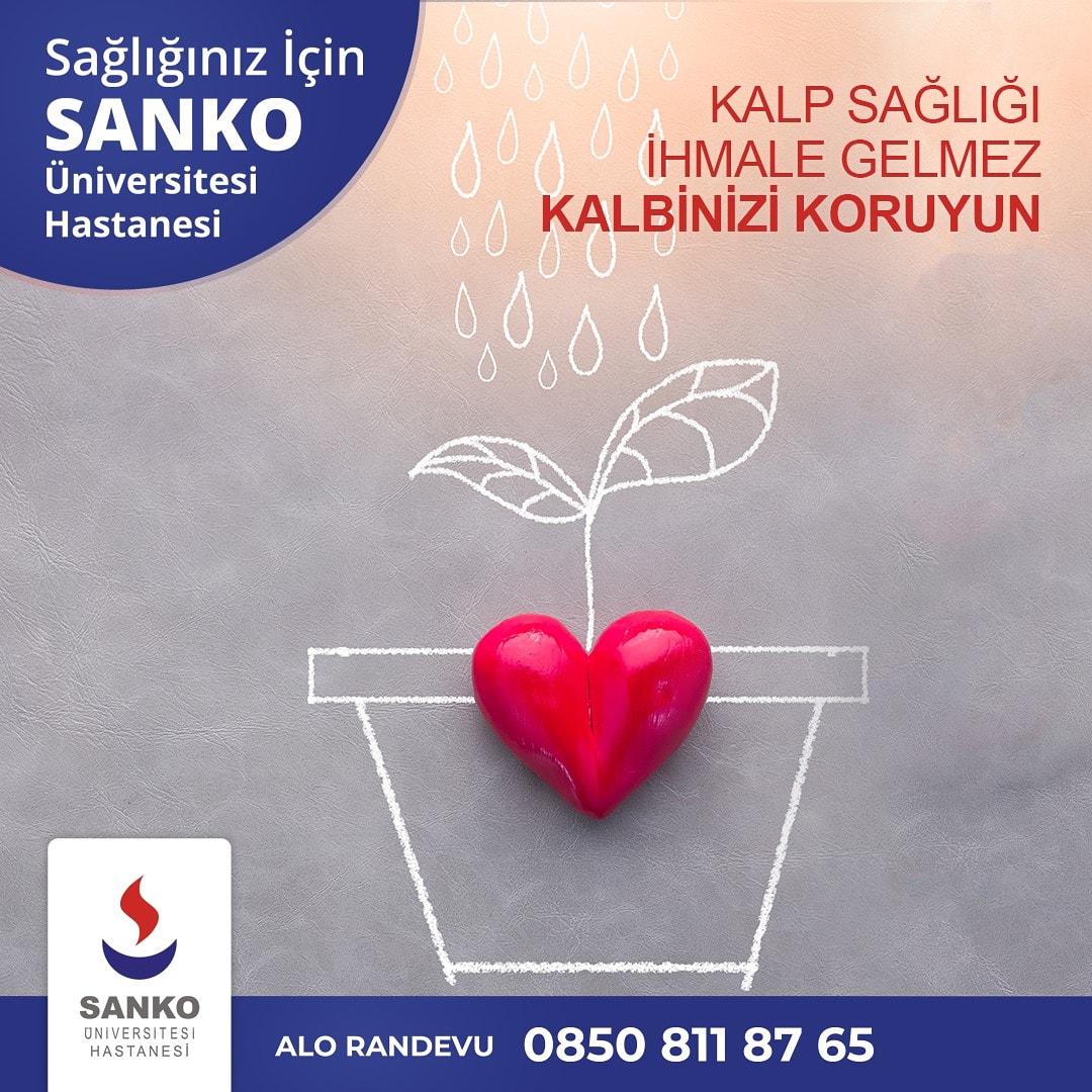 Kalp sağlığı ihmale gelmez kalbinizi koruyun.
#sankohastanesi #sankoüniversitesihastanesi #kalpsağlığı #kalp