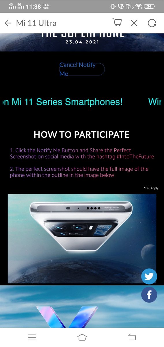 Mr_Shailandra's tweet photo. And Finally Most Awaited SmartPhone Is Here...
I was looking for Bought Mobile...
First - MI 10I (MI note 10 announced)
Waited For it... 
Second - MI Note 10 Pro Max(MI 11 Ultra Announced)
Now Waiting for MI 11 Ultra 😍
#Mi11Ultra
#IntoTheFuture https://t.co/PFPXy7ItZK