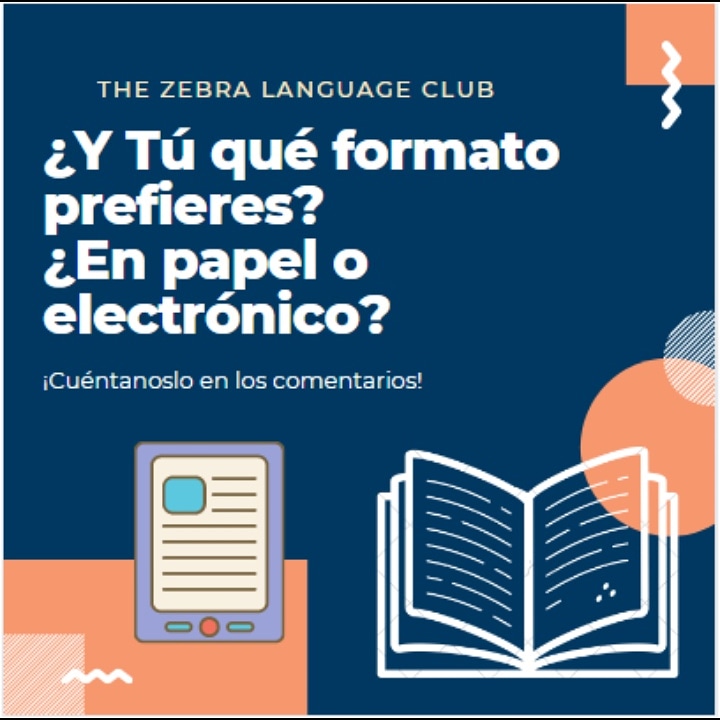 LanguageZebra's tweet photo. ¡Hoy empieza la #SemanaDelLibro2021 en #TheZebraLanguageClub
Y tú ¿cómo lees? #EnPapelOEnEbook
Abrimos hilo ⤵
Would you rather read a book on paper or on an electronic device? https://t.co/8k2WBhOoHj
