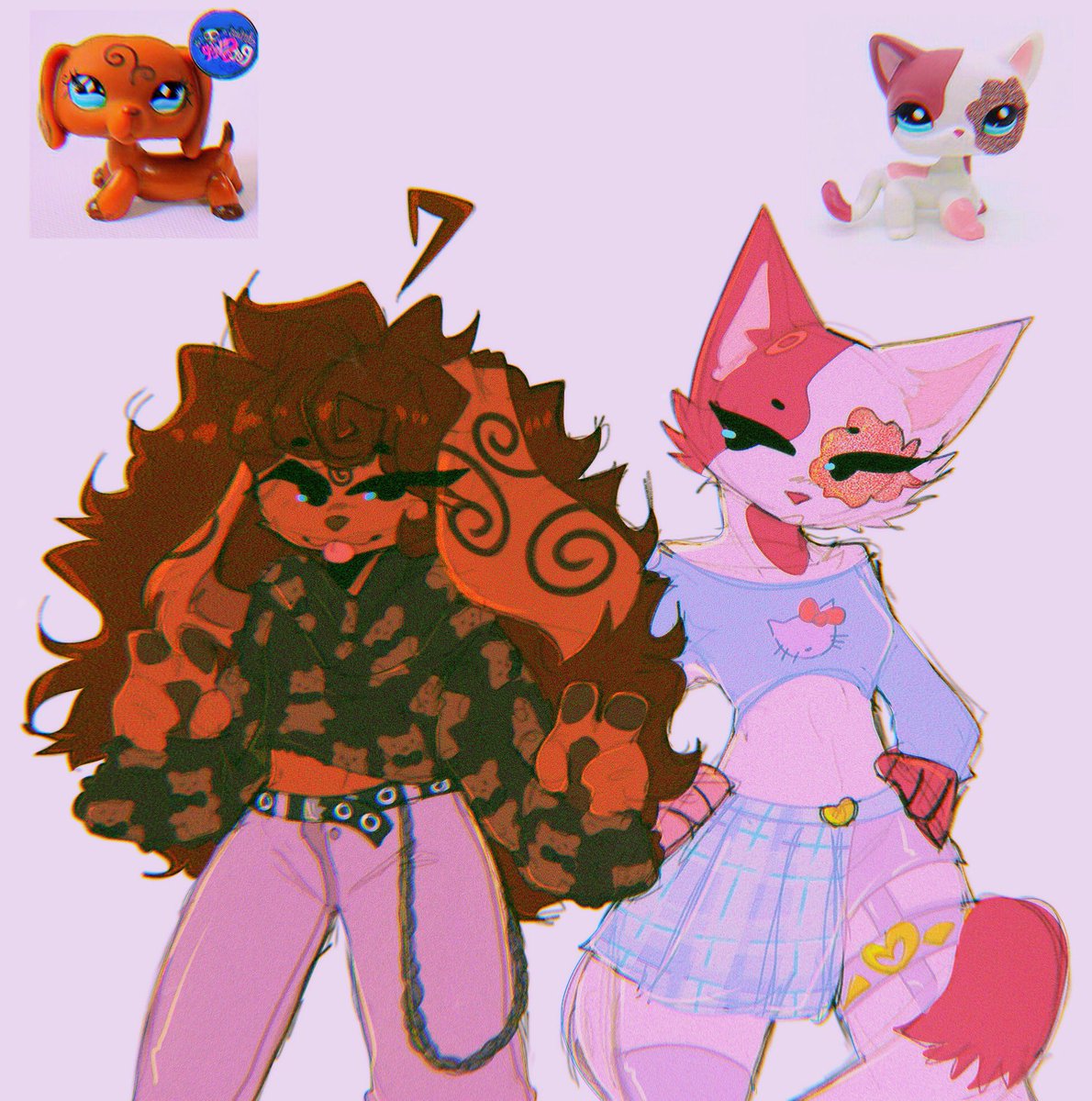 tigerg0re's tweet photo. Did I make two lps ocs based on my fav lps as a child? 
Yes, yes I did. 
The dachshund is more of a sona ngl SKSNS 
-
Damn re watching lps popular rlly did this much to me-
-
#lps #littlestpetshop #lpsfanart #lpstwt #sona #furryart https://t.co/6x4WibCkJE