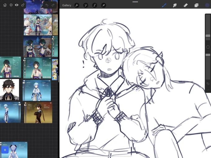 every xiaoyun i draw involves them laying on each other's shoulders 