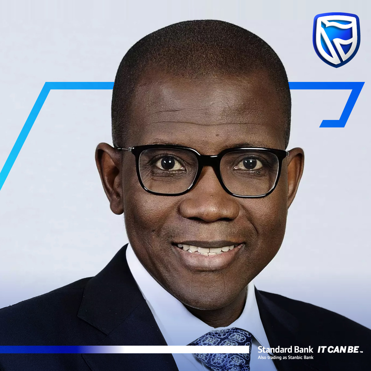 SBGroup's tweet photo. We are delighted to announce the appointment of Yinka Sanni as the CE of Africa Regions for the Standard Bank Group. Yinka has over 30 years of experience in the financial sector. He will play an integral role in driving Africa’s growth and we wish him well in his new role. https://t.co/BcMvB5Yrtp