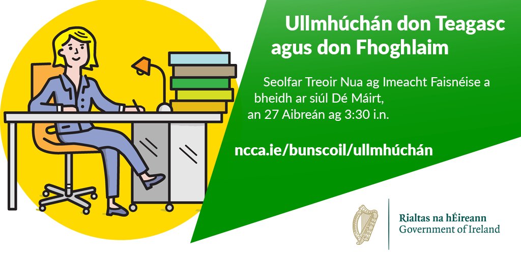NCCA (@nccaie) on Twitter photo An múinteoir bunscoile thú a bhfuil imní ort mar gheall ar an leibhéal páipéarachais a chruthaíonn tú agus tú ag pleanáil le haghaidh teagaisc agus foghlama? Glac páirt in Imeacht Faisnéise ina ndéanfar Treoir nua a sheoladh lena dtacófar le do chuid pleanála ar fud an churaclaim An múinteoir bunscoile thú a bhfuil imní ort mar gheall ar an leibhéal páipéarachais a chruthaíonn tú agus tú ag pleanáil le haghaidh teagaisc agus foghlama? Glac páirt in Imeacht Faisnéise ina ndéanfar Treoir nua a sheoladh lena dtacófar le do chuid pleanála ar fud an churaclaim