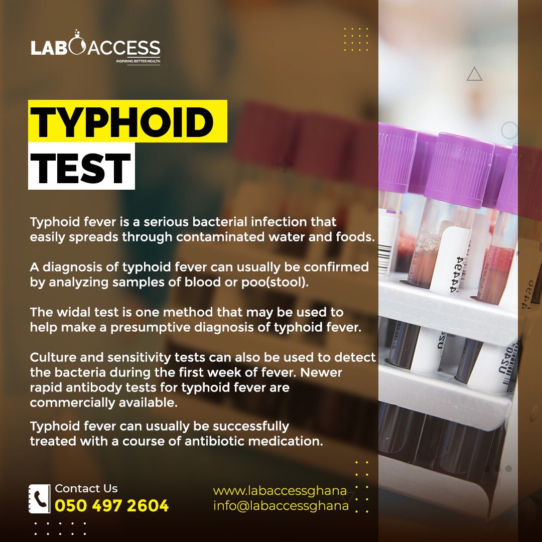 lab_access's tweet image. Lab test digest #typhoidtest #labaccess #medicallaboratory #mobilelab #walkin