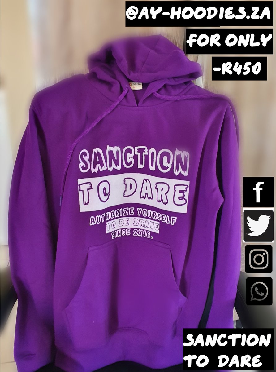 SanctionToDare's tweet photo. @AY_Hoodies.Za

New flavors Available. 
This is that Relative and Expressive Gear you need for the chillie weather.
You can order it on all our social media platforms
For Whatsapp/Call 078 757 0817. https://t.co/v7fkF5qhA7
