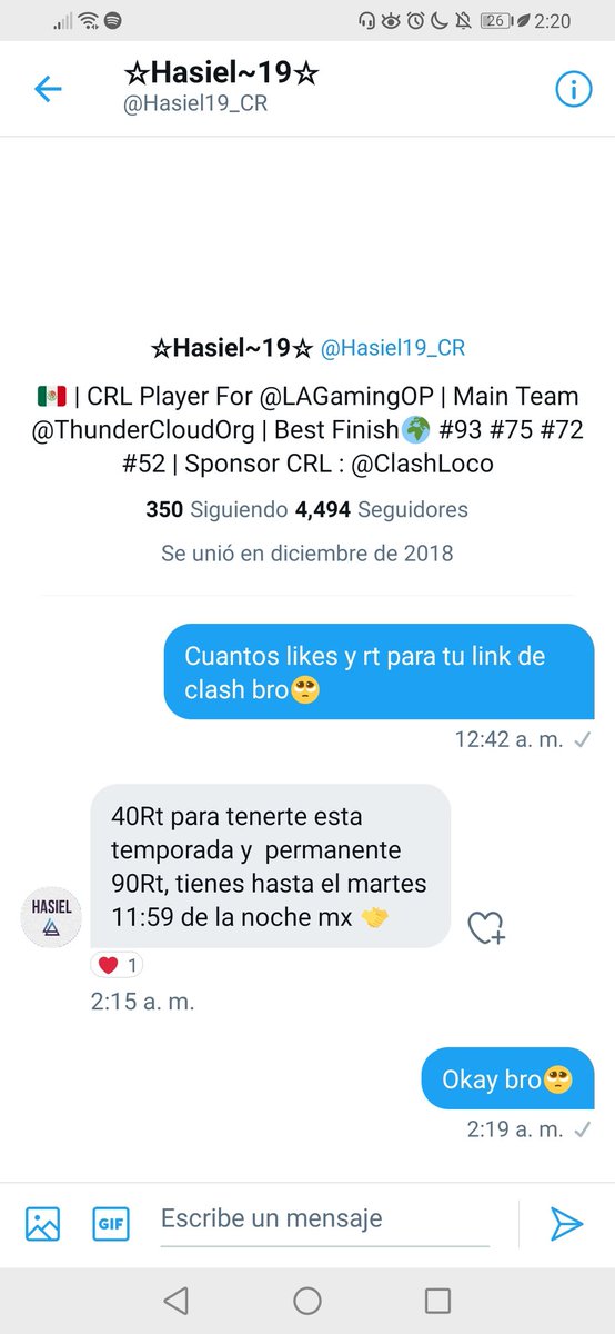 Ayúdenme por favor, hagamos posible que tenga a <a href="/Hasiel19_CR/">☆Hasiel~19☆</a> aunque sea esta temporada por primera vez🥺🥺🥺