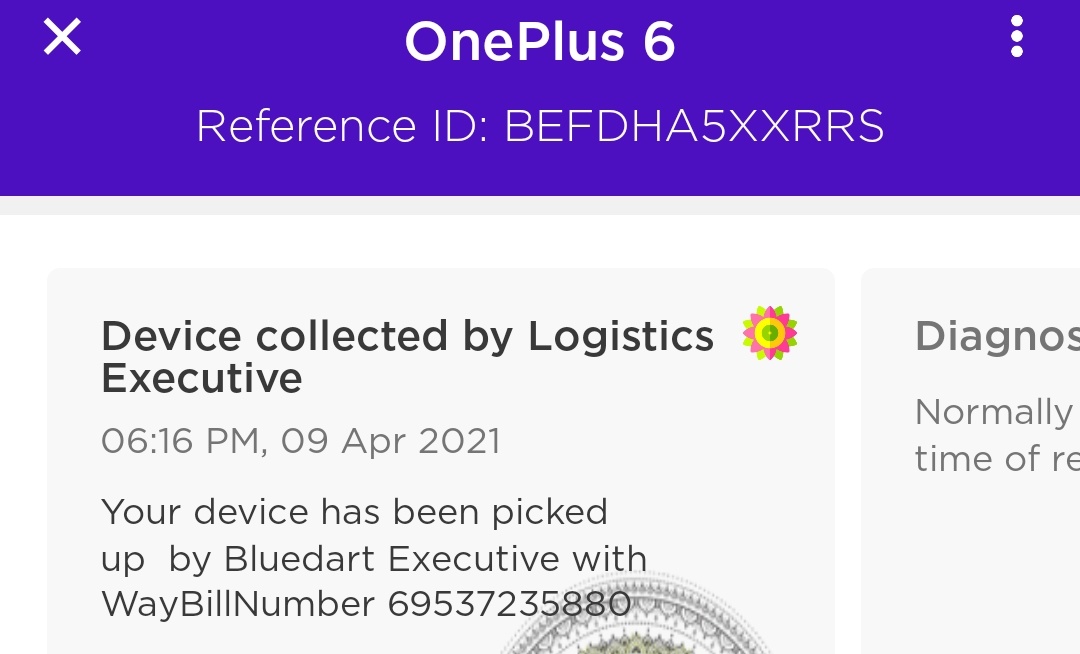 kavitapathakk's tweet photo. @BlueDartCares This the waybillnumber I have called multiple times to bluedart..they say that @OnePlus_IN need to raise request for the return..I will not call or email as all they are doing is blaming on each other..it's my phone and I just want it back https://t.co/S6z9Lskd9r