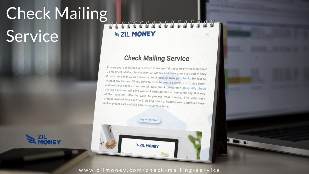 quick_money123's tweet image. zilmoney.com/check-mailing-…

Print your checks using Zil Money and transfer them to your payee through the mail. We provide you Check Mailing Service. You can send your checks just for 1$ and save your money.

#CheckMailingService #CheckPrintAndMailServices #ChecksByMail