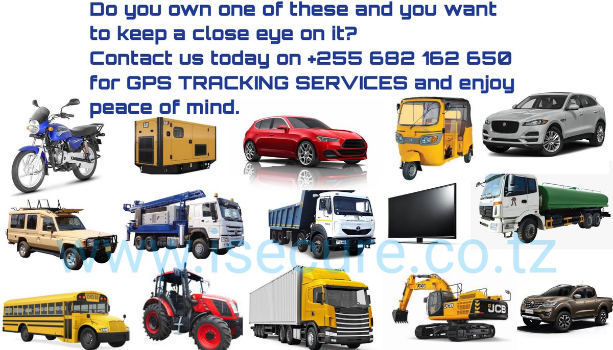 HenryRobertJr1's tweet image. Unahitaji GPS TRACKER kwa ulinzi na usalama wa gari,pikipiki,bajaji,mashine za kilimo na hata mashine za ujenzi? Wasiliana na @IST_TZ_ kwa namba +255 682 162 650 wakuhudumie kwa gharama nafuu sana!!
#VehicleTrackingSystem
#iSecureTechnology