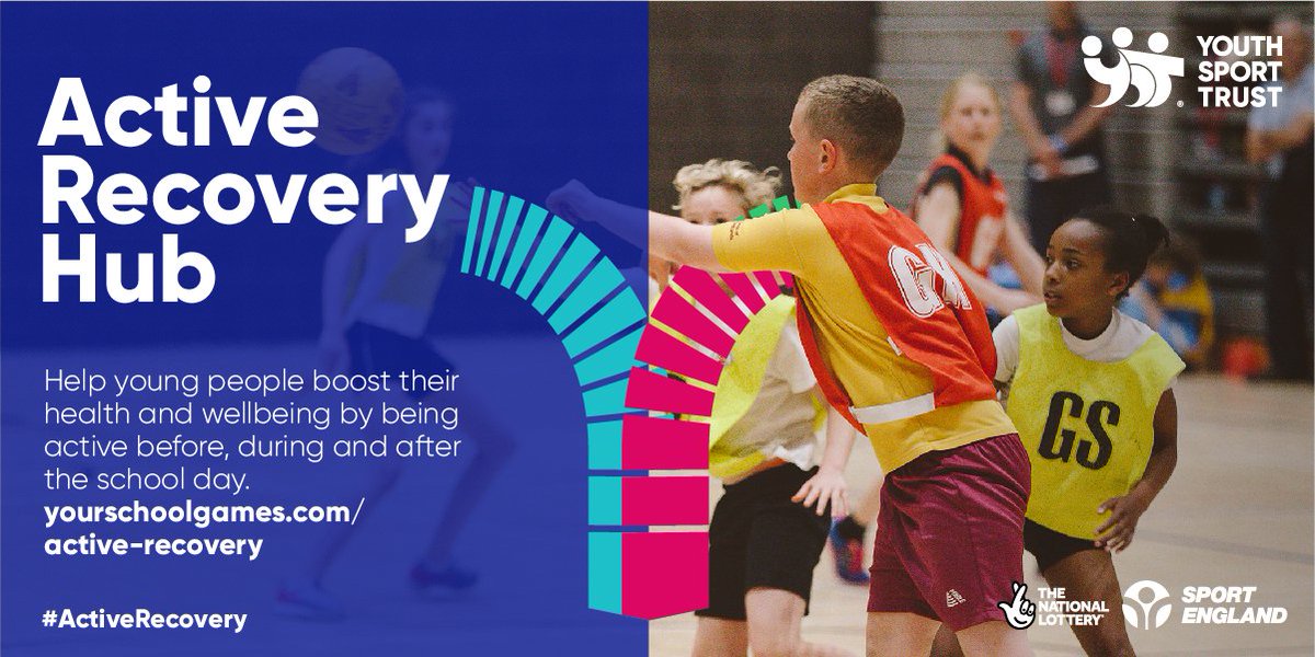 Youth Sport Trust (@youthsporttrust) on Twitter photo 🚨 Newsflash 🚨 The new #ActiveRecovery Hub is now live!
Access over 250 resources to support young people in reconnecting with friends and having fun!
Find out more 👉 bit.ly/2Q7EAFk
<a href="/Sport_England/">Sport England</a> <a href="/DCMS/">Department for Culture, Media and Sport</a> <a href="/educationgovuk/">Department for Education</a> <a href="/TNLUK/">The National Lottery</a> 🚨 Newsflash 🚨 The new #ActiveRecovery Hub is now live!
Access over 250 resources to support young people in reconnecting with friends and having fun!
Find out more 👉 bit.ly/2Q7EAFk
<a href="/Sport_England/">Sport England</a> <a href="/DCMS/">Department for Culture, Media and Sport</a> <a href="/educationgovuk/">Department for Education</a> <a href="/TNLUK/">The National Lottery</a>