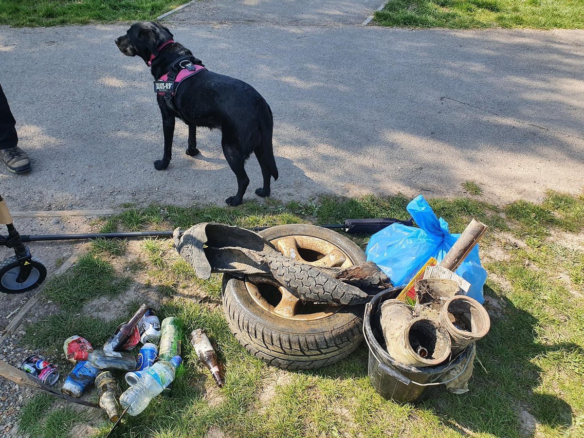 cclitterpickers's tweet photo. CCLP going to the next level of litter picking after Jacqui spotted some bottles in the Country Park balance ponds last weekend, Woody came to the rescue with his mate's waders and extendable fishing net! 💚 @CleanStreetsApp @blabydc #litterheros #litterpicking https://t.co/7BcDgOzfXr