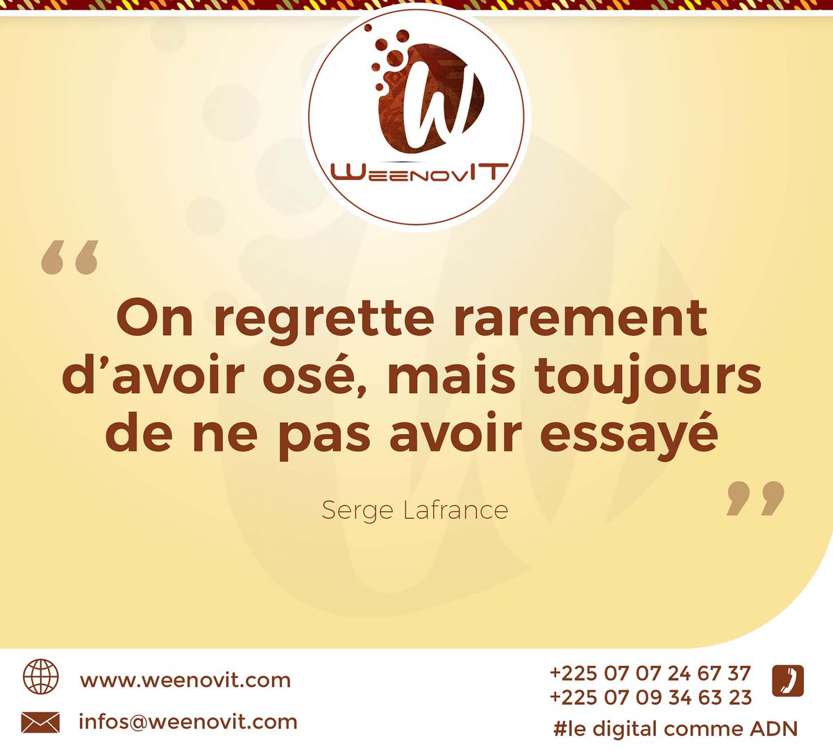 weenovit's tweet photo. Excellente semaine à tous

Abonnez vous à notre compte instragram
https://t.co/VYKUDJrIzG

#ledigitalcommeadn
#digital
#ledigital https://t.co/KDa7GHoaAn
