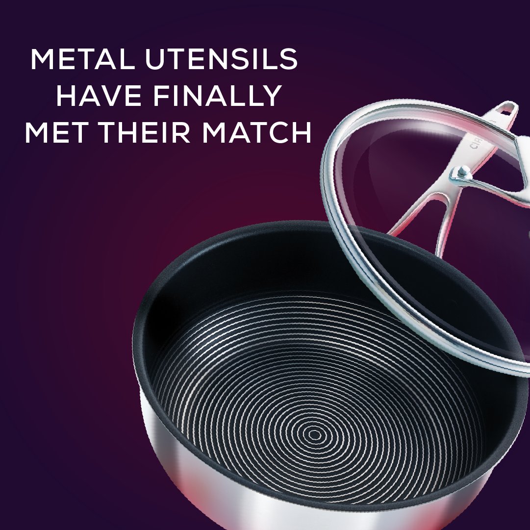 CirculonUK's tweet image. Strength AND beauty. This is not a drill, metal utensils have truly met their match. Check out our latest range SteelShield™ C series and see for yourself. #strengthandbeauty #boldchefs #fearlesscooking
