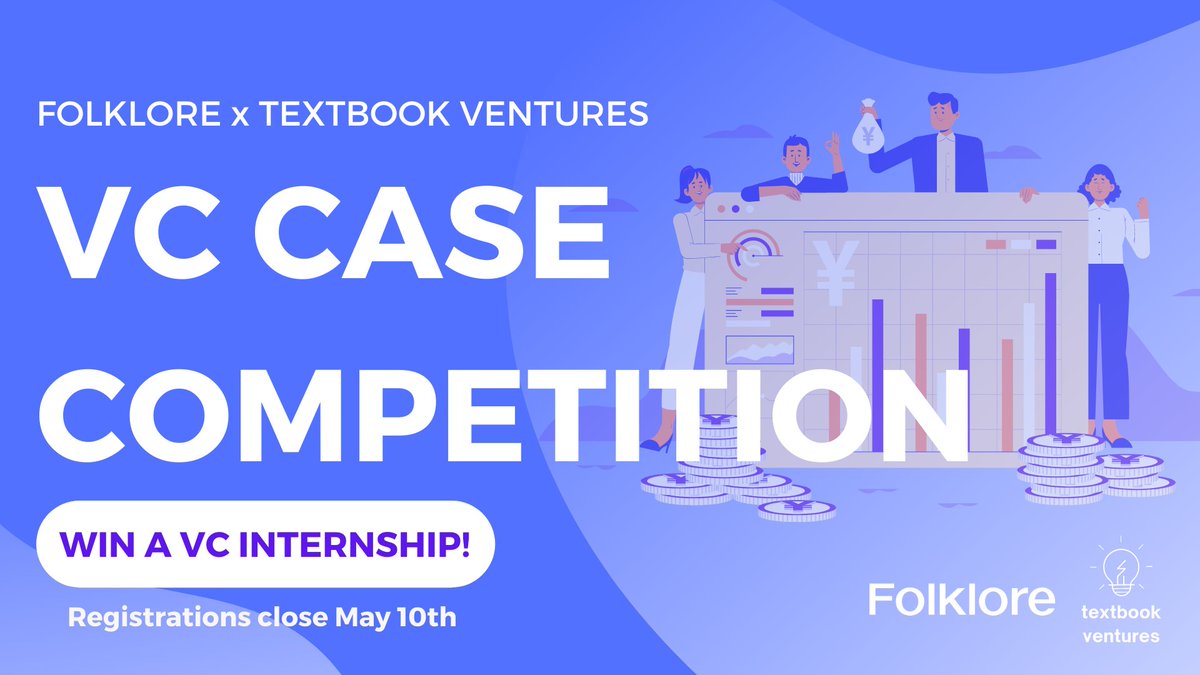 Textbook Ventures (@tb_ventures) on Twitter photo Enter our Venture Capital Case Competition with <a href="/Folklorevc/">Folklore Ventures</a> for YOUR CHANCE TO WIN A VC INTERNSHIP 🤩 Don't miss this opportunity! Rego is open now - more info on our FB page: fb.me/e/7zqM6OGqj Enter our Venture Capital Case Competition with <a href="/Folklorevc/">Folklore Ventures</a> for YOUR CHANCE TO WIN A VC INTERNSHIP 🤩 Don't miss this opportunity! Rego is open now - more info on our FB page: fb.me/e/7zqM6OGqj