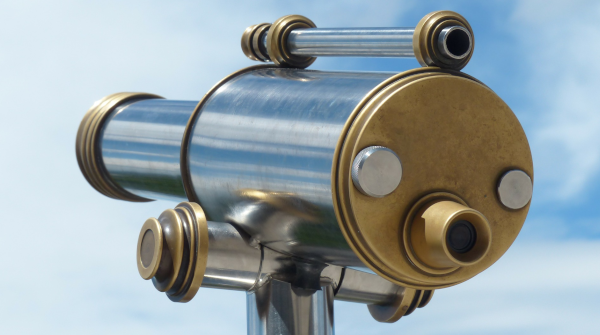 Photo of a telescope