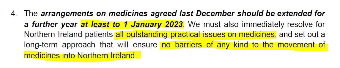 But then in January -- after the big row on the EU Commission triggering Article 16 in error over vaccine controls --  @michaelgove wrote to  @MarosSefcovic demanding the deadline be pushed Jan 1 2023 and appeared to raise need for steps to soften demands of Protocol /4