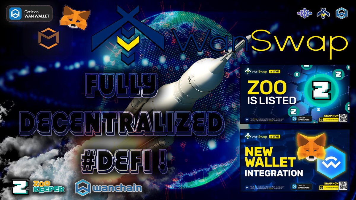 🗣️Listen #WanSwap is an innovative #crosschain automatic market-making (#AMM) decentralized exchange (#DEX) based on #Wanchain #decentralized  #DeFi Tick tock ! This is about to explode ! 👀🤯🪐
$eos $chz $atom $iota $doge $agi $btc $eth $link $xrp #btc $rsr $bnb $crv $algo $wan