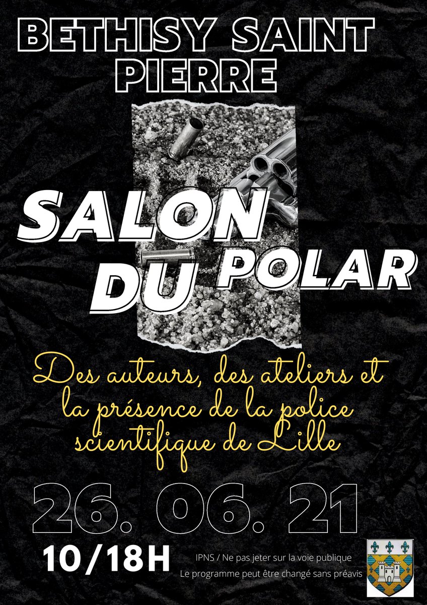 SRivercombe's tweet photo. Le 26 juin 2021, je serai au salon du polar de Béthisy-Saint-Pierre, dans l'Oise. J'ai hâte :D https://t.co/3kGL1qF8wi