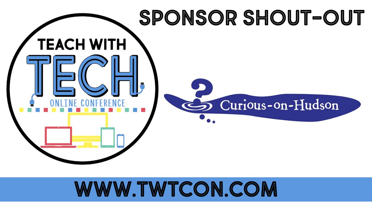 JGTechieTeacher's tweet photo. We are excited to have @CuriousonHudson join us as a sponsor this year🥳 Learn how you can create innovative enrichment with this resource! Have you grabbed your ticket to #TWTCON2021 ? 
👉https://t.co/bZn8ZvYLU0 https://t.co/Ts7iNWNMMM