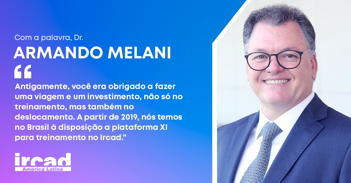 Na última edição da Revista do Ircad, Dr. Armando Melani fala sobre os principais benefícios da implantação do centro de robótica no Rio de Janeiro. Confira a entrevista completa e saiba mais sobre o Futuro da Cirurgia: cutt.ly/5z1YIgA
