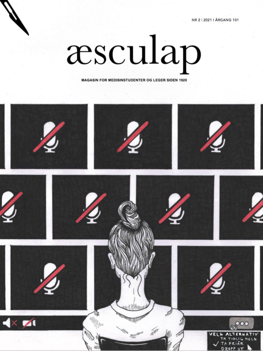 Ny utgave av Æsculap med tema STILLHET er nå på vei til din postkasse og medisinske fakultet!

Den fantastiske illustrasjonen er laget av Håvard Søndenå ✨