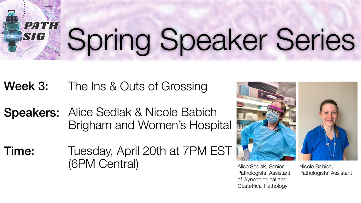 Path_SIG's tweet image. Happy #LaboratoryProfessionalsWeek!

Dozens have already registered for two AMAZING talks coming up this week, led by incredible laboratory professionals! Register below:

Ins and Outs of Grossing: forms.gle/gqWhZY9s6og6mP…

Intro to the Clinical Laboratory: forms.gle/FkemfYWtXGoFBp…