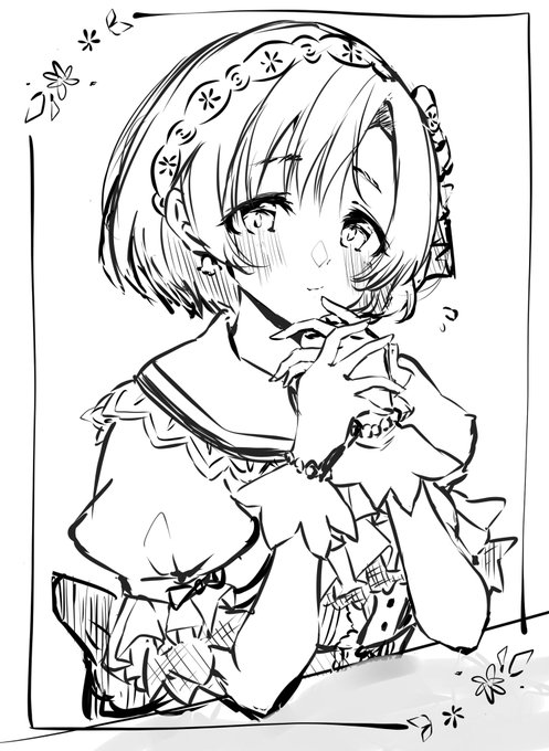 ほたるちゃんラフです♬✏️ 