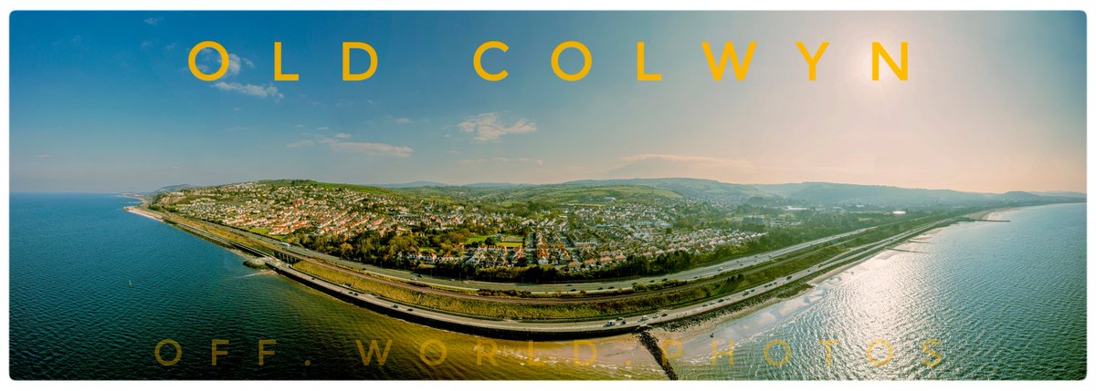 #oldcolwyn. High tide 👍 Sun out 👍 Light winds 👍. Saturday was a very good day indeed 👌. 
-------------------------------------------------
#drone #wales #photography #landscape #seascape