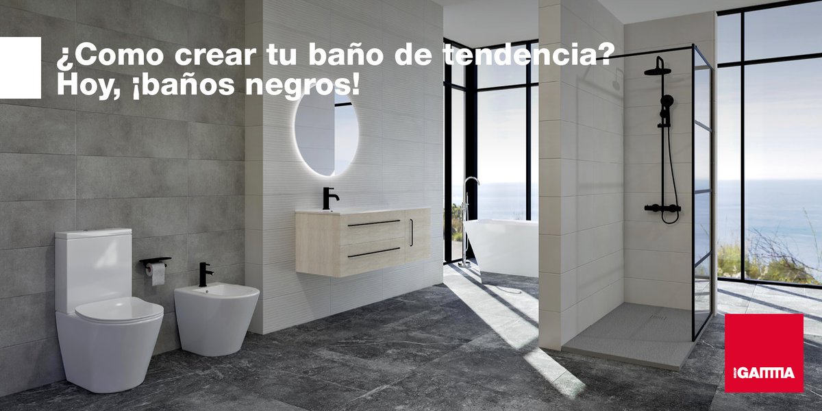 GRUP GAMMA on X: ¿Te gustan los #baños con toques negros?! Pues entra en  nuestro #blog y cómo puedes conseguir tener esta #toptendencia en tu hogar.  :)  #Felizlunes  / X