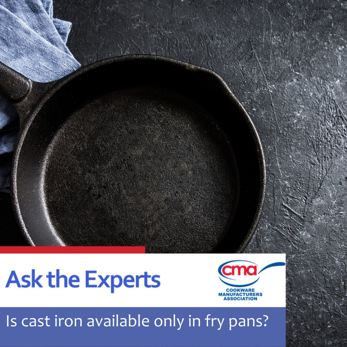 CBAllianceOrg's tweet image. The most popular utensil made of cast iron is the fry pan, but there are other utensils available. A wide variety of skillets, roasters, Dutch ovens, broilers, and specialty items such as muffin pans are... cookware.org/contact/    
#AskTheExperts #CookingExperts #CookingAtHome