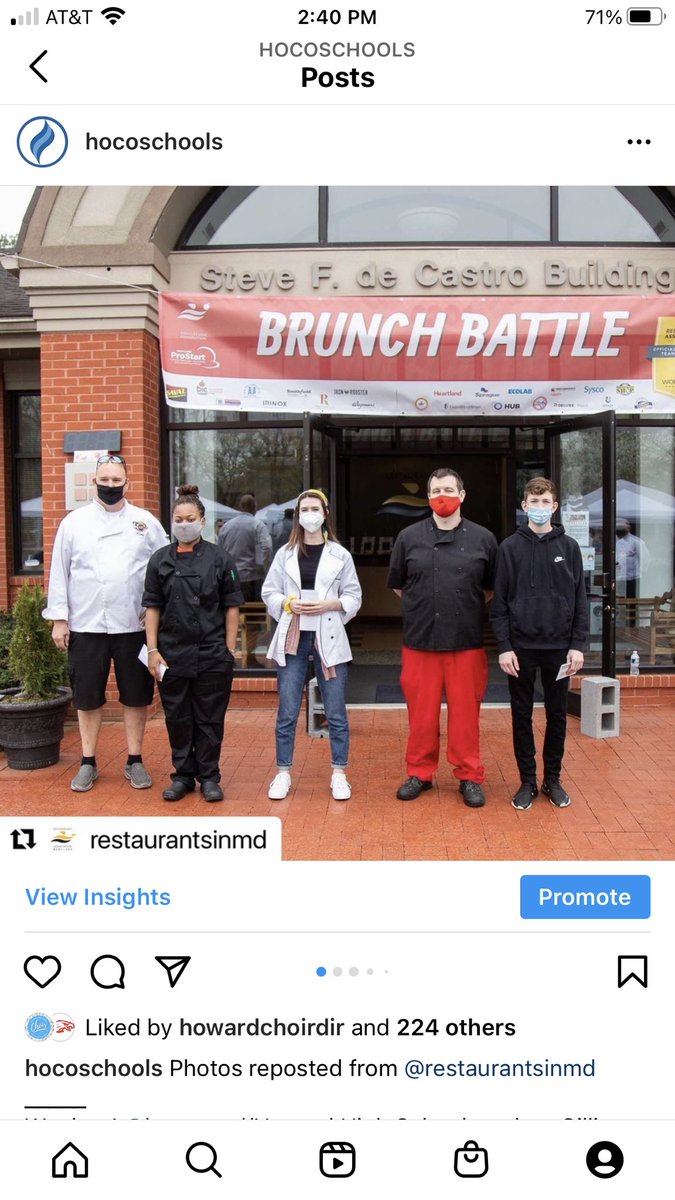 If you're not following us on Insta (hocoschools), you're missing things like your peers serving it at a recent <a href="/MDProStart/">RAM Education Foundation</a> <a href="/RestaurantsinMD/">Restaurant Association of MD</a> Brunch Battle! Congrats @hcpss_arl /Howard HS student Gillian who crushed it! Check it, instagram.com/p/CNsU4Itn_nt/
