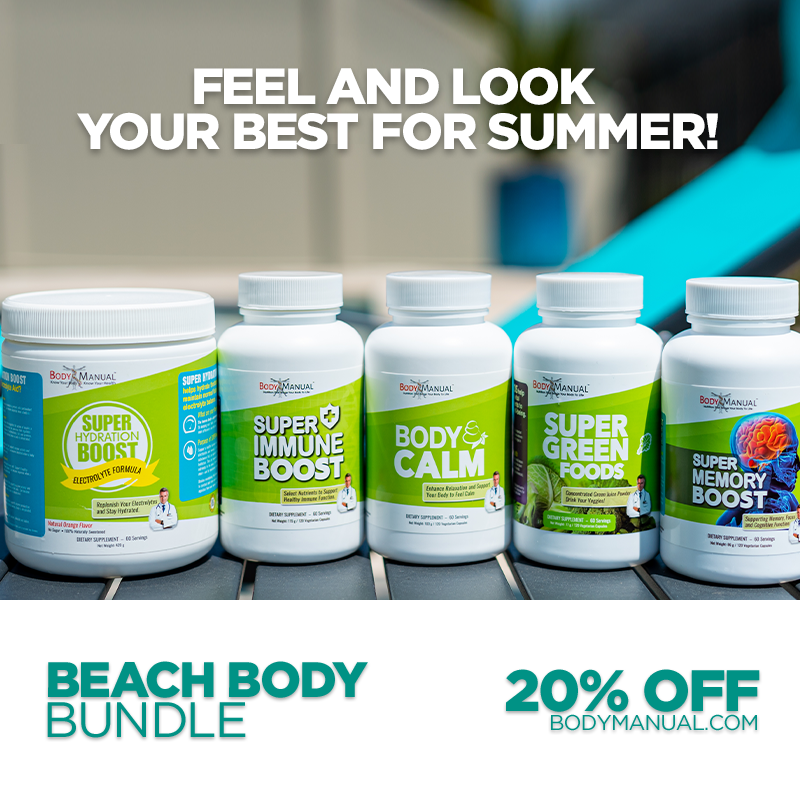 MyBodyManual's tweet photo. 5 of our BEST Products are available in our Beach Body Bundle, available now for 20% off with FREE shipping on all US orders. If you want to get back into shape for summer, the Beach Body Bundle is the perfect blend of everything your body needs to look and feel your best https://t.co/Ksu5ng6vOF