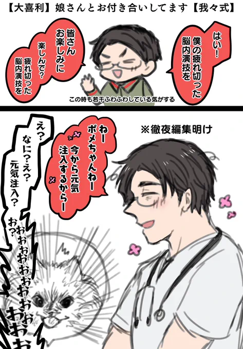 今日のしょぉーてんポメちゃん好きすぎた落書き 