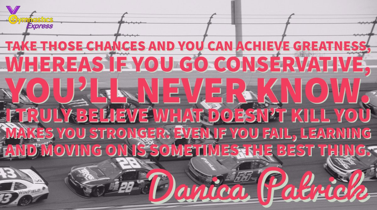 GymXpress's tweet photo. Amazing #motivational words from the phenomenal @DanicaPatrick #DanicaPatrick #GymnasticsExpress #gymnasticsexpress #artisticgymnastics #mondaymotivation #motivation #monday #GymnasticsStore #GymnasticsStore #gymshop #gymnasticsshop ποΈπποΈπ¦π€Έπ»ββοΈποΈ https://t.co/Q1cDsuz4M6 https://t.co/4j0ov2HaQX