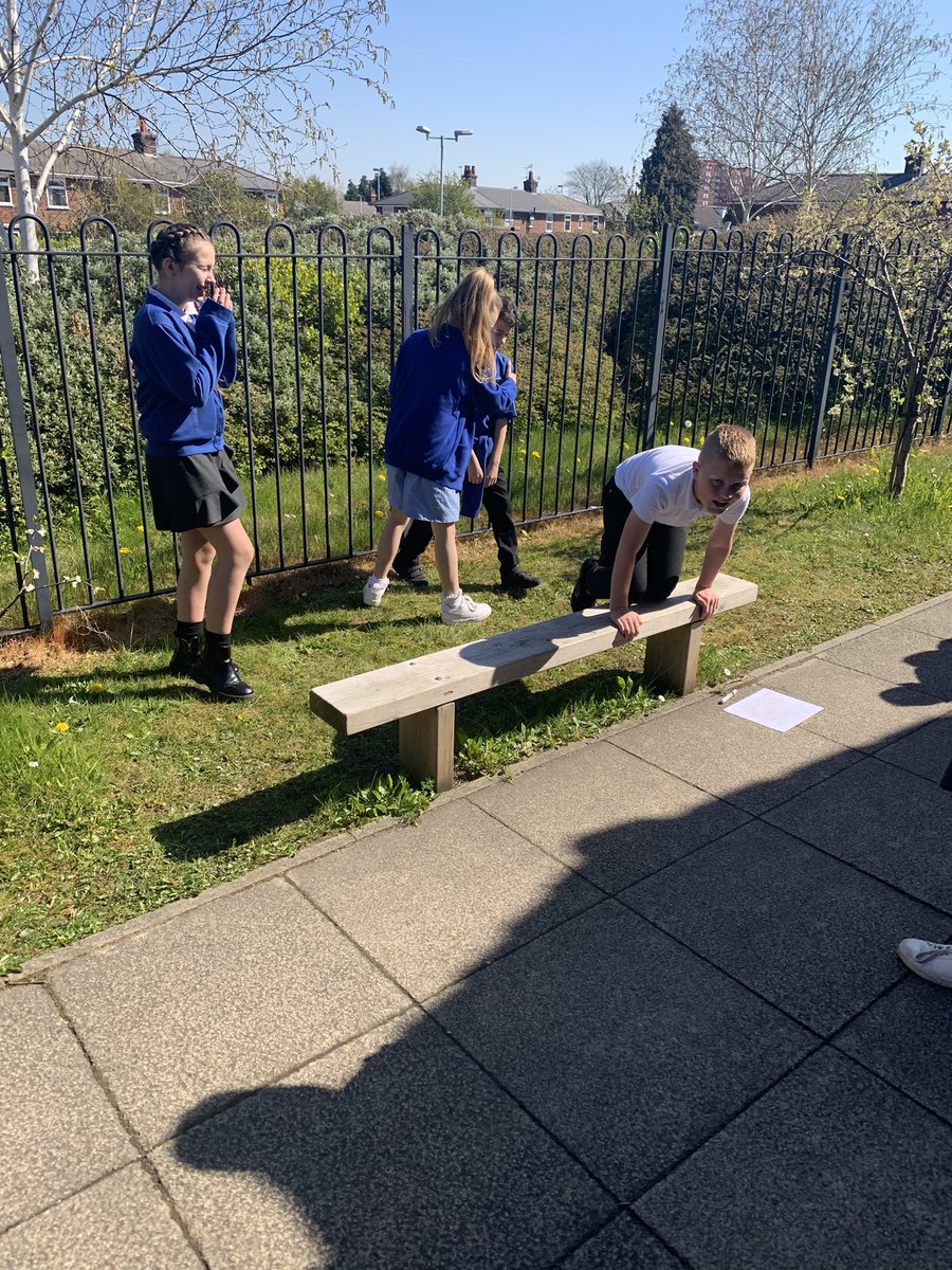 We’re acting out a scene from our new book ‘Queen of The Falls’