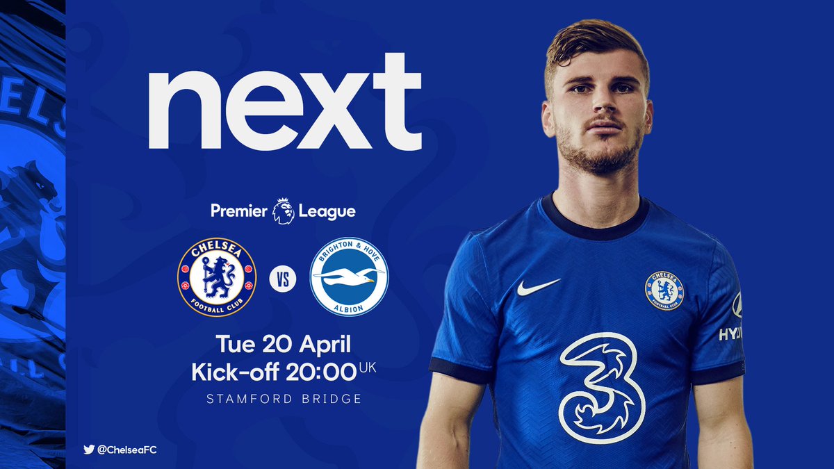 ChelseaFC's tweet photo. Up next: Brighton. https://t.co/8AemsY9Q1s